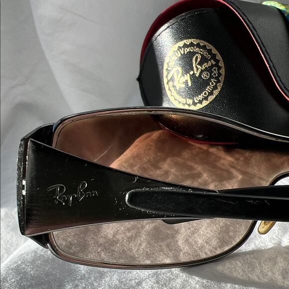 Ray-Ban RB 3268 Black and Gunmetal Sunglasses - Picture 3 of 5